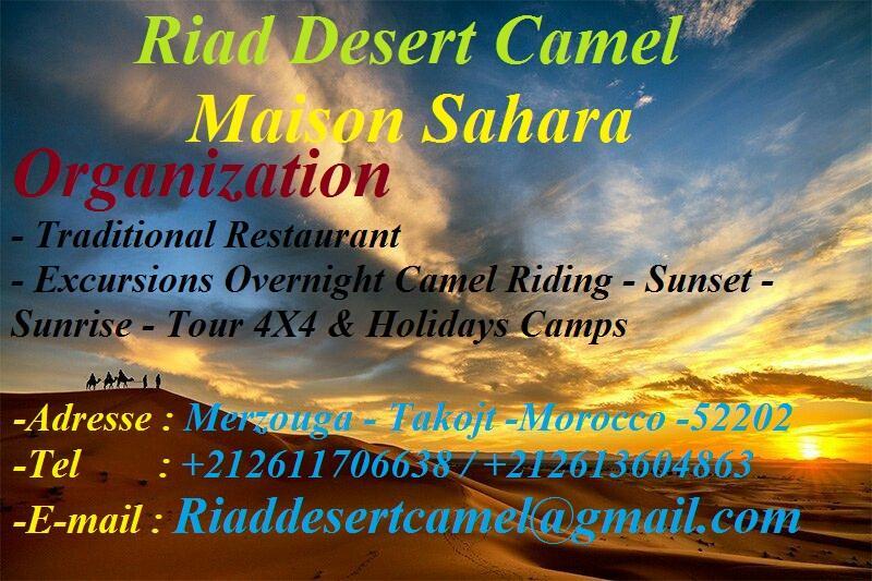 Riad Desert Camel Merzouga Exteriör bild